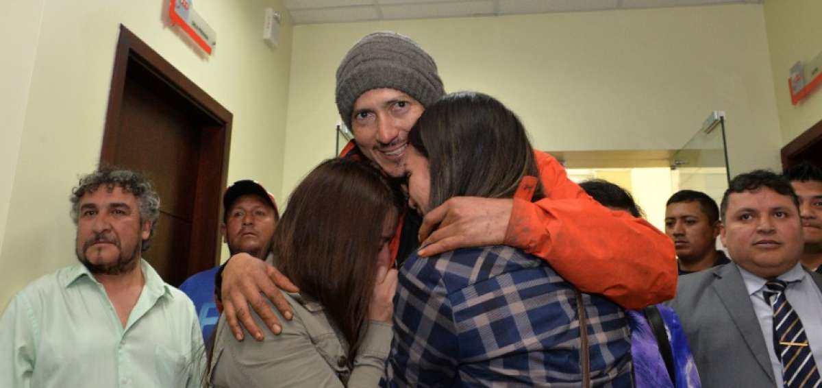 Ciudadanos rescatados en Los Llanganates se reunieron con sus familiares