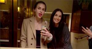 Tallulah Willis junto a su madre, la actriz Demi Moore.