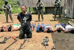 Armas y municiones incautadas durante las operaciones militares en la frontera norte.