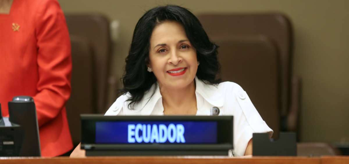 La primera dama en la ONU.