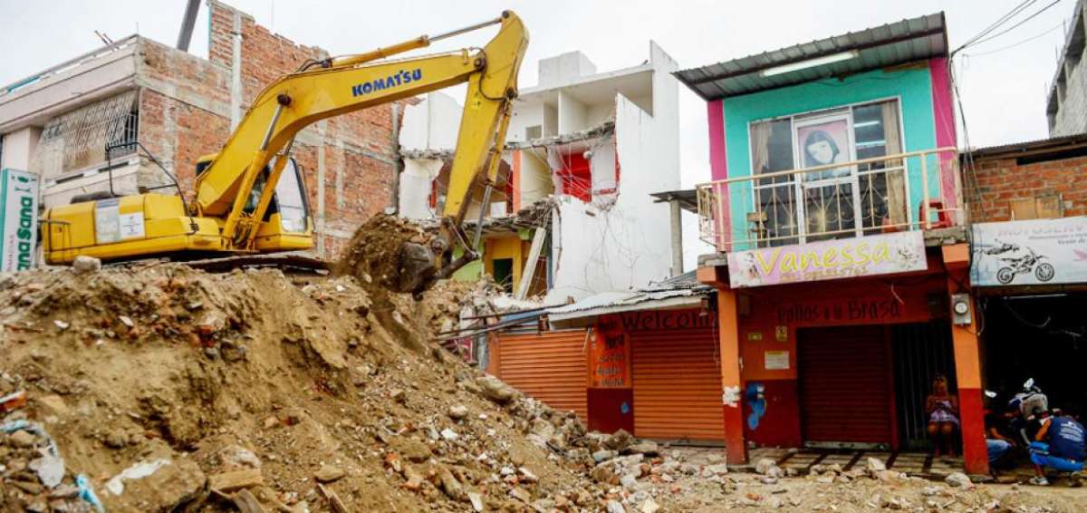 El barrio Jocay es el sector de Manta que registra un mayor n&uacute;mero de viviendas demolidas.