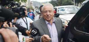 Luis Ch., expresidente de la Ecuaf&uacute;tbol, el d&iacute;a que lleg&oacute; a Flagrancias a presentar su declaraci&oacute;n voluntaria.  
