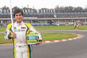 Jos&eacute; Enrique Brito (16 a&ntilde;os) lidiar&aacute; por cuarta ocasi&oacute;n en una brega mundial de karting. En octubre pasado prob&oacute; suerte en la Convenci&oacute;n ROK.de Italia. Foto: Cortes&iacute;a.