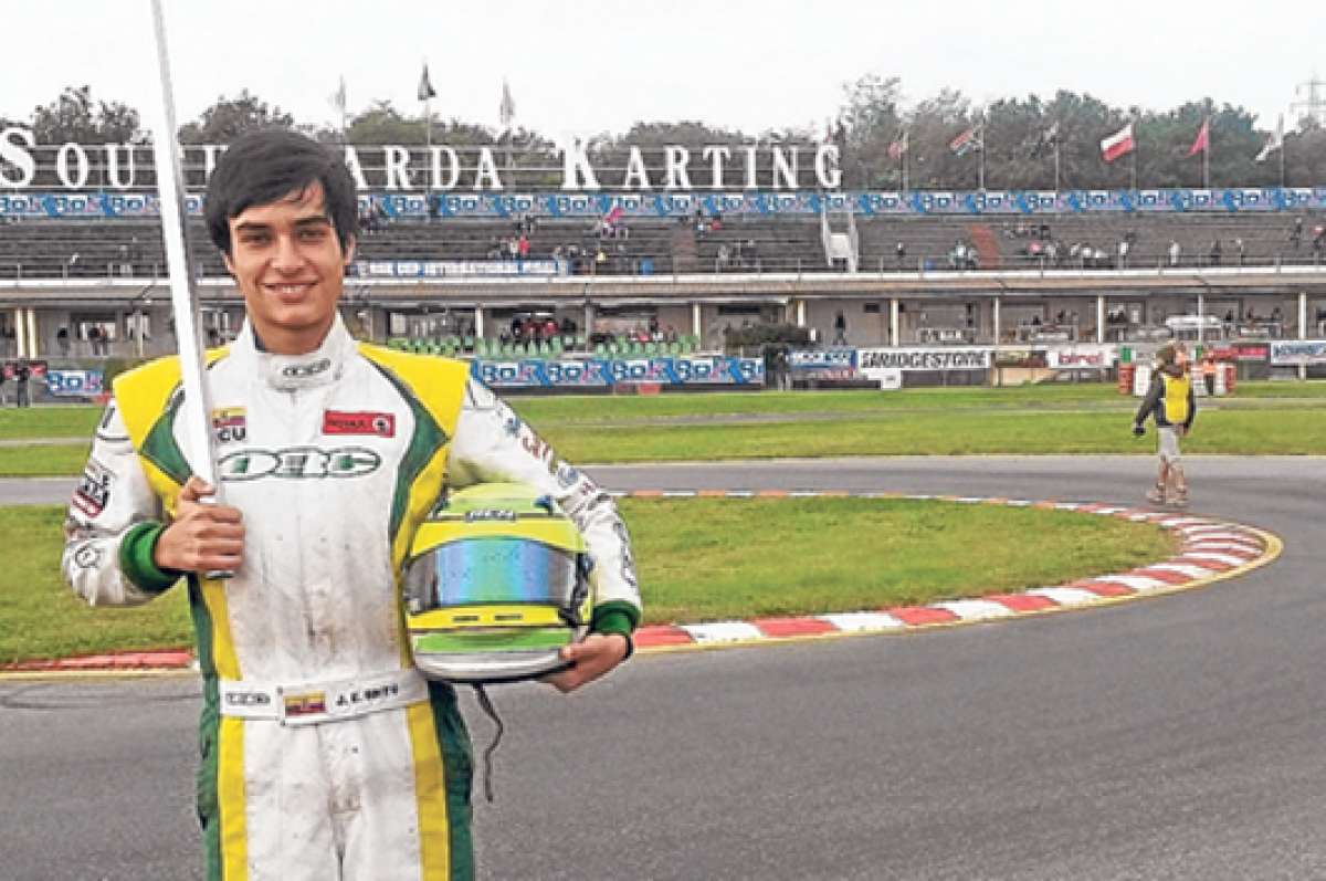 Jos&eacute; Enrique Brito (16 a&ntilde;os) lidiar&aacute; por cuarta ocasi&oacute;n en una brega mundial de karting. En octubre pasado prob&oacute; suerte en la Convenci&oacute;n ROK.de Italia. Foto: Cortes&iacute;a.