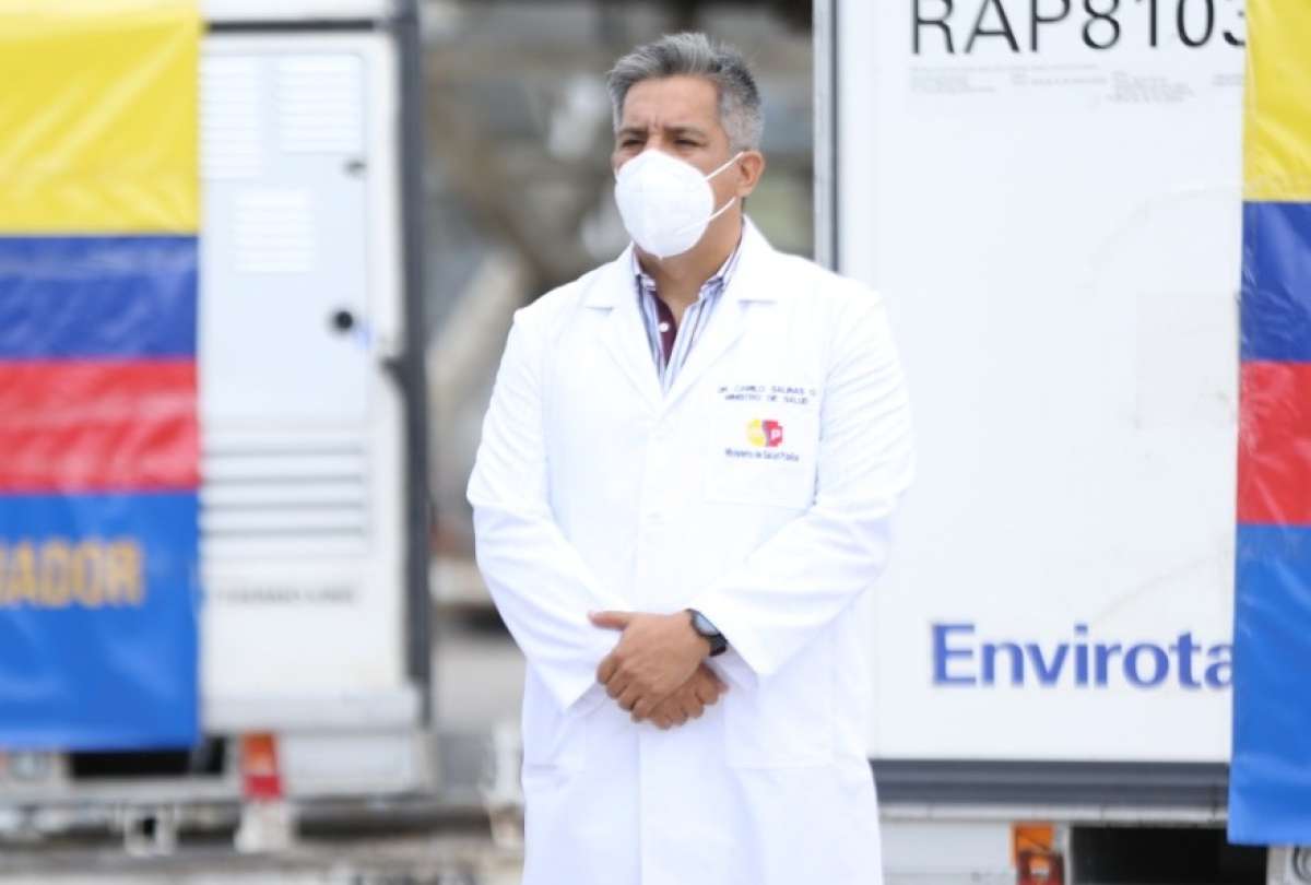 Camilo Salinas, Ministro de Salud confirm&oacute; el primer caso de Covid-19 de la variante brasile&ntilde;a