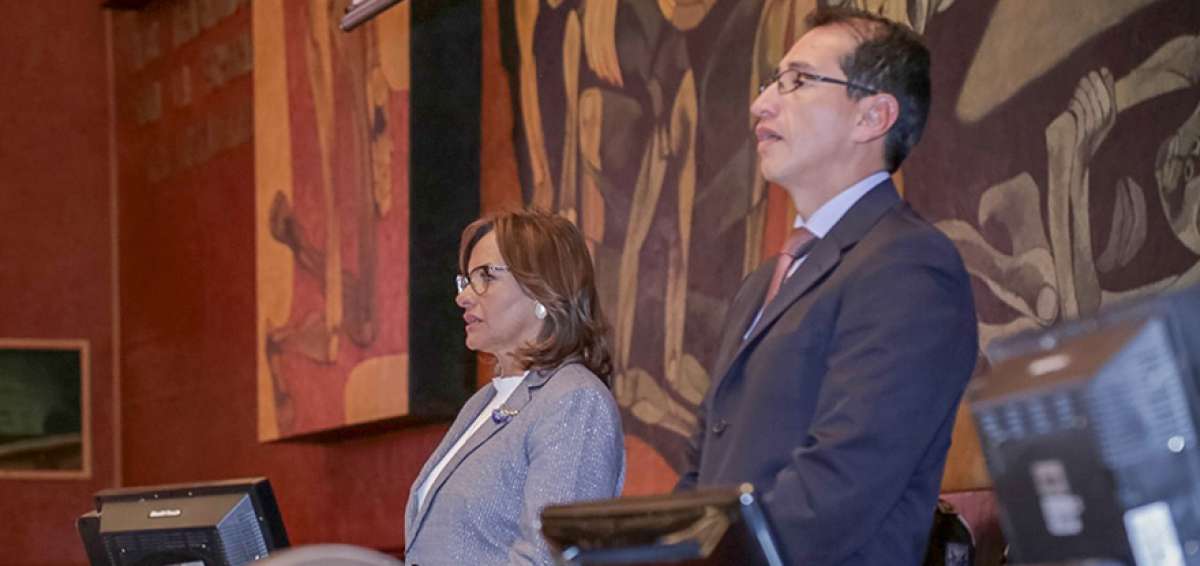 La presidenta Elizabeth Cabezas presid&iacute;a la sesi&oacute;n 580 cuando se habr&iacute;a realizado la grabaci&oacute;n ilegal del audio. 