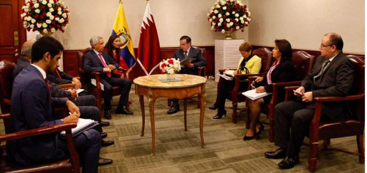 Ecuador y Catar buscan profundizar la cooperaci&oacute;n comercial y de inversiones