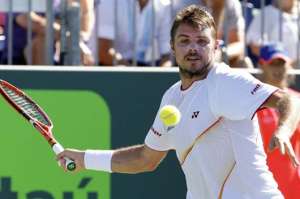 El tenista suizo Stanislas Wawrinka durante su participaci&oacute;n en el Abierto de Miami. Foto: EFE