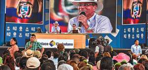 El vicepresidente de la Rep&uacute;blica, Jorge Glas, dirigi&oacute; el enlace ciudadano 443  en el cant&oacute;n Marcelino Maridue&ntilde;a, provincia del Guayas. Foto: Presidencia