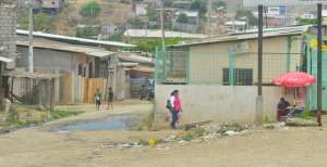 Los vecinos de Nueva Prosperina denuncian que los arreglos municipales al camino principal son superficiales. Fotos: William Orellana / El Tel&eacute;grafo