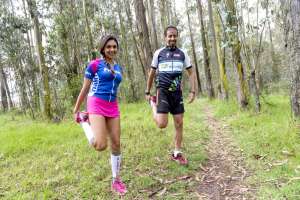 El Parque Metropolitano es uno de los lugares en los que entrena Sandra Jaramillo antes de la competencia Sur les Traces des Ducs de Savoie (TDS) en Francia.  Foto: Fernando Sandoval.