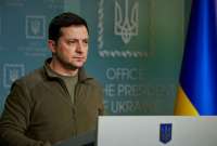 Presidente de Ucrania cuestionó la decisión de la OTAN no aplicar una zona de exclusión aérea en Ucrania