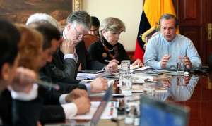 Una delegaci&oacute;n de la Cepal se reuni&oacute; hoy con el Ministro de Relaciones de Exteriores del Ecuador. Foto: Canciller&iacute;a 