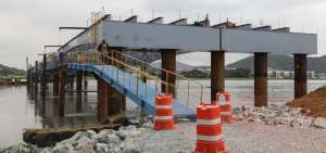 Puente Daule-Guayaquil tiene un avance del 40% en la construcci&oacute;n