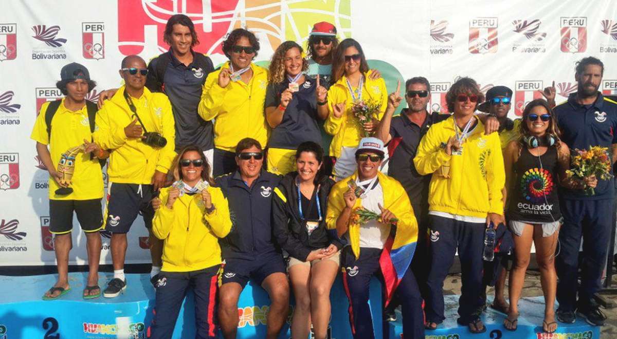 Equipo de Surf logr&oacute; dos medallas de oro esta tarde. Foto tomada de @ECUADORolimpico