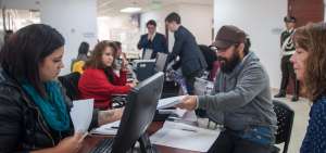 Miembros del Colectivo presentaron el pedido en las oficinas del Complejo Judicial.