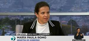 La ministra de Gobierno, Mar&iacute;a Paula Romo, dio una rueda de prensa virtual para despejar dudas sobre la situaci&oacute;n sanitaria por el coronavirus en el pa&iacute;s.