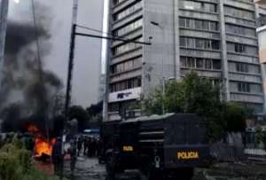 Fiscalía General del Estado nuevamente fue vandalizada por manifestantes