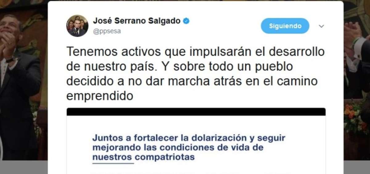 Jos&eacute; Serrano: "Ecuador no tiene un problema de endeudamiento"