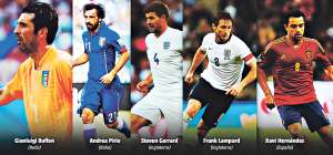 Xavi, Gerrard, Pirlo, Lampard y Buffon, despedidas ilustres de los mundiales