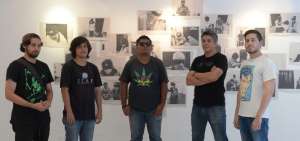 De izquierda a derecha: Giovanni Roggiero, Leonardo Moyano, Juan Carlos Vargas, Tayron Luna y David Orbea.