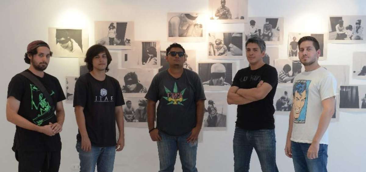 De izquierda a derecha: Giovanni Roggiero, Leonardo Moyano, Juan Carlos Vargas, Tayron Luna y David Orbea.