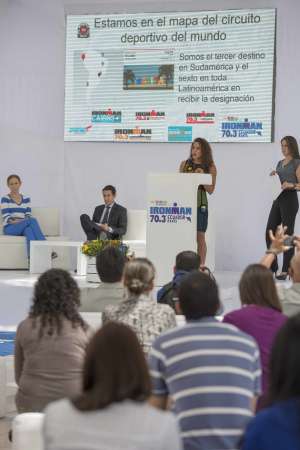 La presentaci&oacute;n de la carrera se realiz&oacute; hoy en Quito. Foto: Fernando Sandoval/ EL TEL&Eacute;GRAFO.