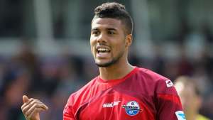 Elias Kachunga del l&iacute;der de la Bundesliga, puede correr 30 metros en 3,91 segundos, ha marcado tres goles en las cuatro primeras jornadas. Foto: Internet