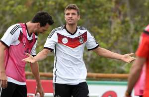 Thomas M&uuml;ller ya lleva 8 goles en 2 mundiales disputados. Foto: AFP