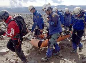 Los restos de andinistas ser&aacute;n llevados a Quito