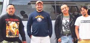 Sobre el grupo. Los integrantes de la banda, creada en Guayaquil en 1991, interpretan punk hardcore. Foto: Cortes&iacute;a.