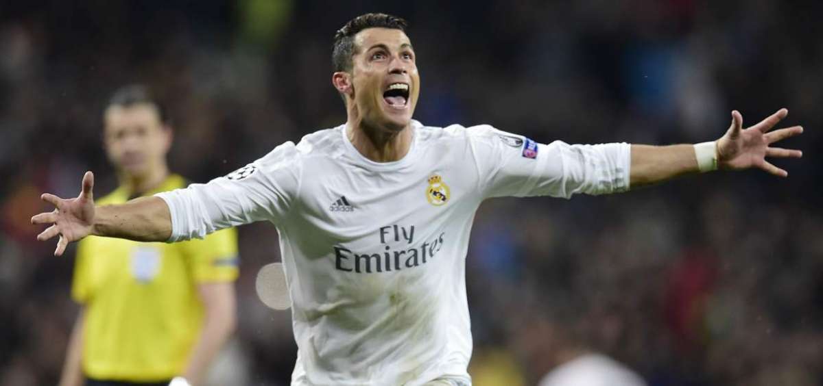 Cristiano festejando el gol de la clasificaci&oacute;n. 