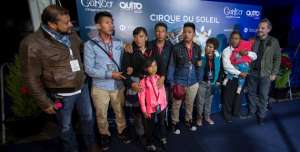 La familia de Jos&eacute; Arequipa, quien falleci&oacute; por salvar vida obreros, fue invitada al circo por el Presidente. Foto: Marco Salgado / El Tel&eacute;grafo
