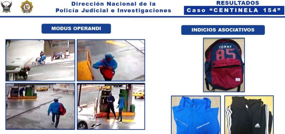 Las c&aacute;maras de vigilancia del ECU911 y la CSCG permitieron seguir a los individuos. 