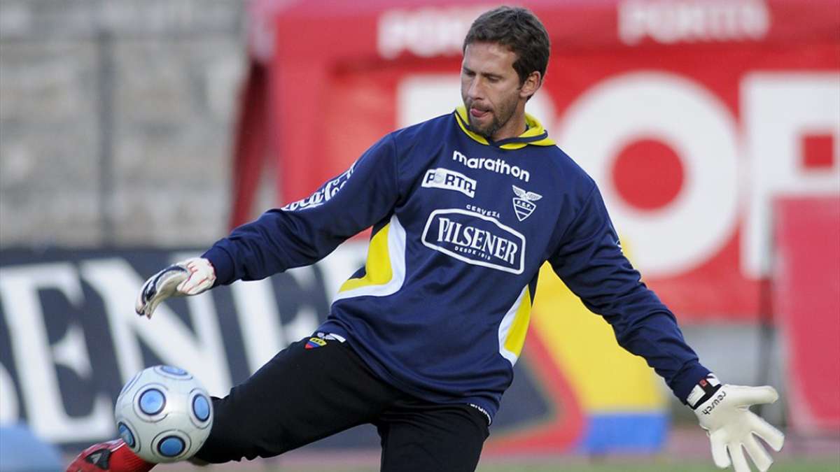 Marcelo Elizaga durante un entrenamiento con Ecuador. Foto tomada de FIFA.com