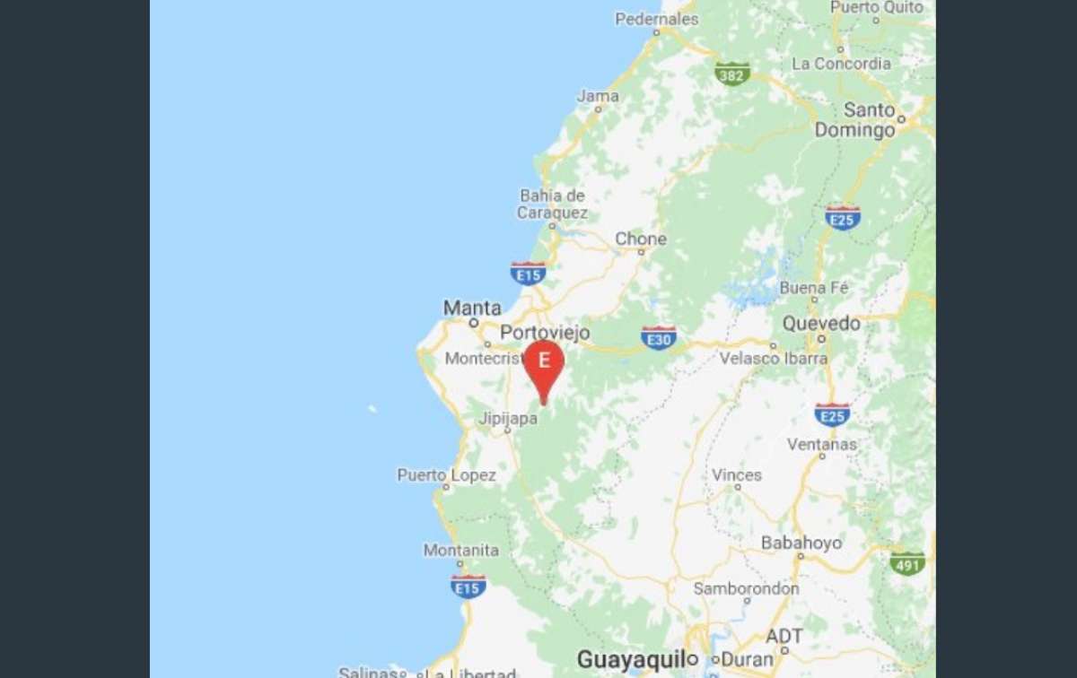 Ubicaci&oacute;n del movimiento tel&uacute;rico registrado este viernes.