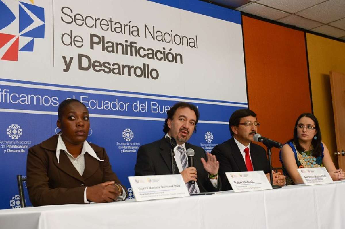 Pabel Mu&ntilde;oz, secretario de Senplades, se&ntilde;al&oacute; que hay medidas externas que afectan a la econom&iacute;a ecuatoriana. Foto: Santiago Aguirre / El Tel&eacute;grafo 