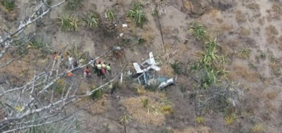 Accidente de helic&oacute;ptero en Imbabura deja dos fallecidos.