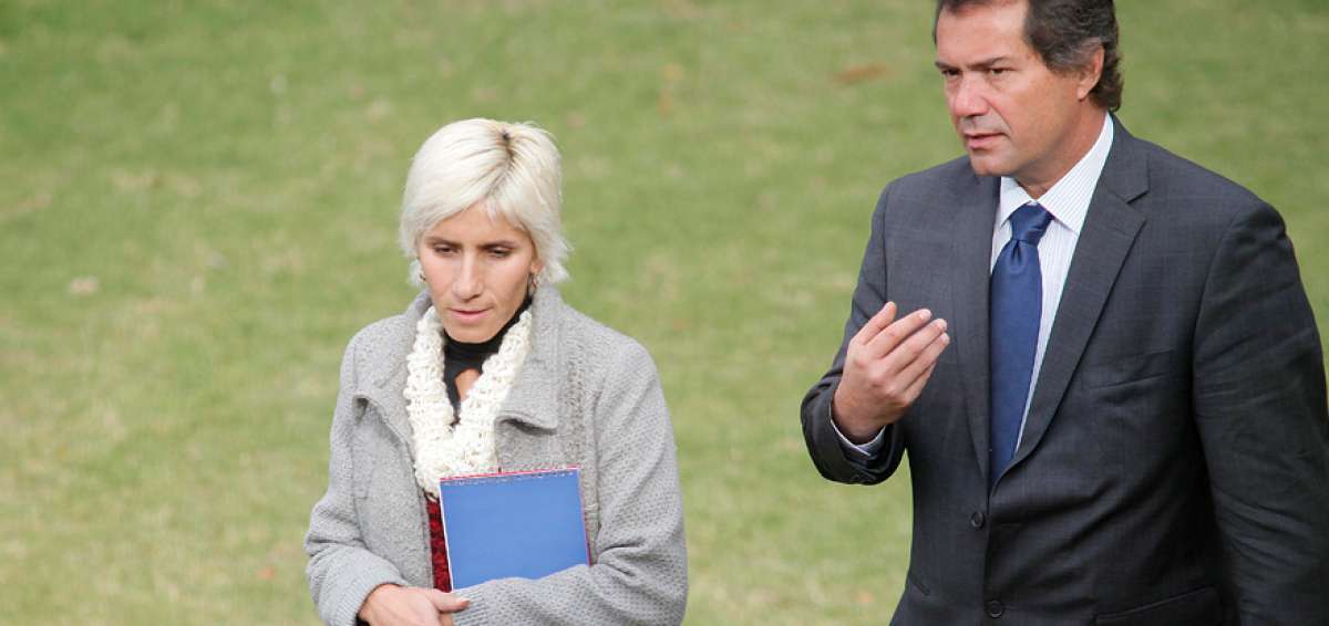 Neven Ilic (der.) lleg&oacute; al balneario Punta del Este sin ser el favorito para ganar la elecci&oacute;n.   