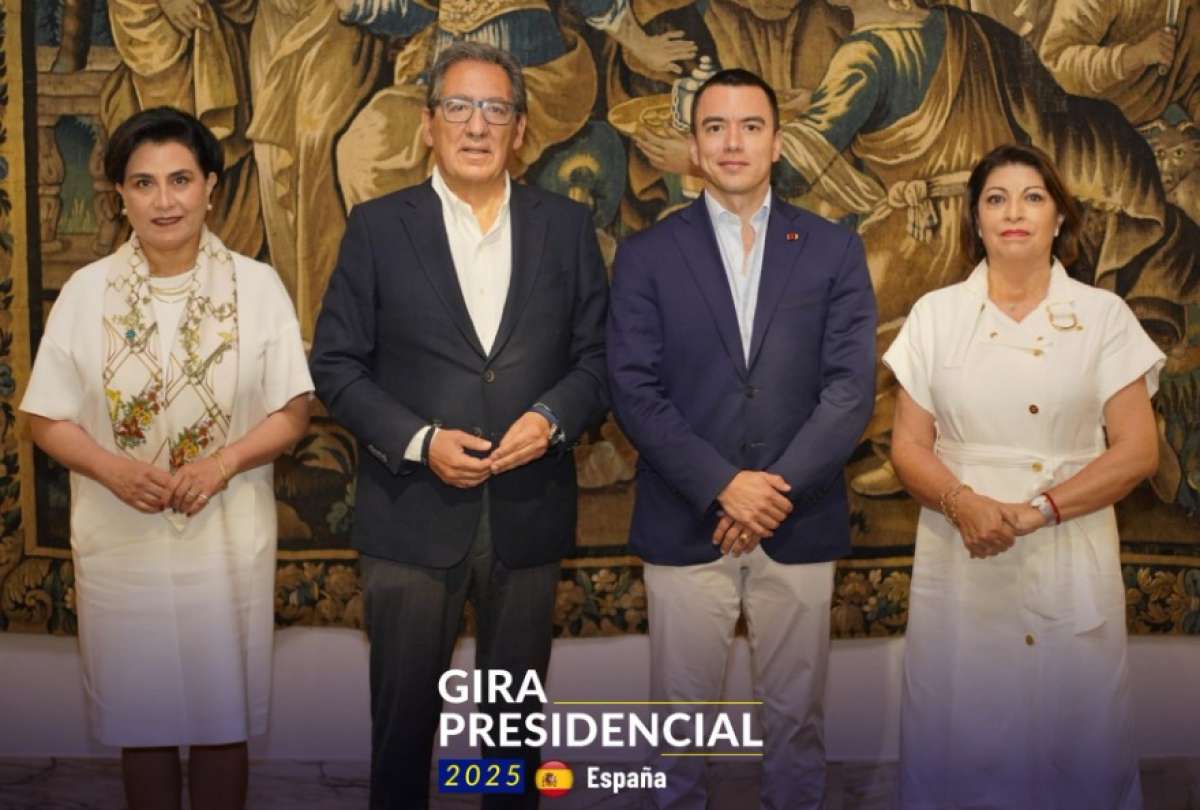 Presidente Daniel Noboa se reunió con empresarios españoles