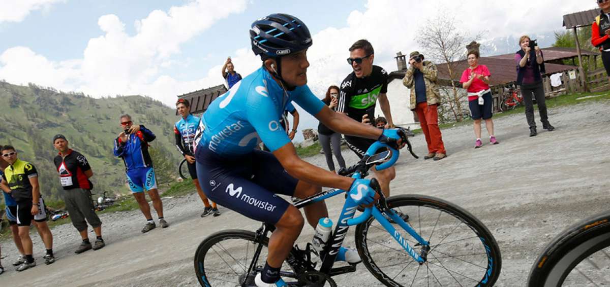 El ecuatoriano Richard Carapaz durante su participaci&oacute;n en la Vuelta a Espa&ntilde;a 2018. Fue la segunda ocasi&oacute;n que intervino en esa competencia.