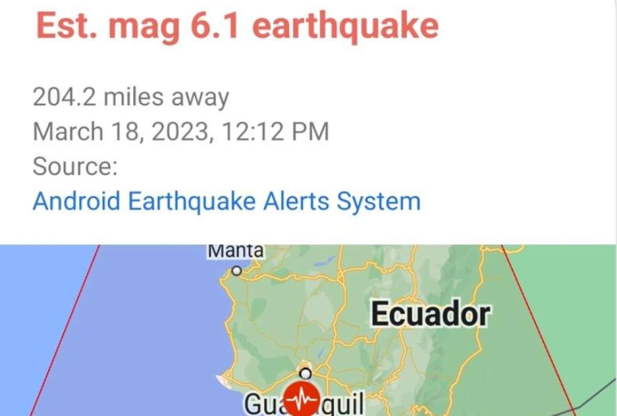 Dispositivos Android alertaron del sismo antes que suceda