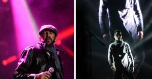 Marc Anthony y Juan Luis Guerra culminaron en Quito la gira latinoamericana &lsquo;Gigantes 2&rsquo;. El tercer gigante en el pa&iacute;s fue Juan Fernando Velasco. Foto: &Aacute;lvaro P&eacute;rez