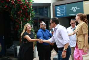 El presidente Daniel Noboa se reunió con los migrantes en Estados Unidos. 