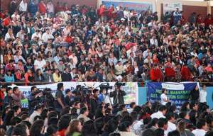 El anuncio se hizo en Riobamba en el marco de los di&aacute;logos por el Plan Decenal de Educaci&oacute;n 2016-2025. Foto: Ministerio de Educaci&oacute;n