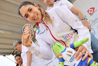Michela Molina sumó una medalla de bronce para la el equipo tricolor en ciclismo de montaña.