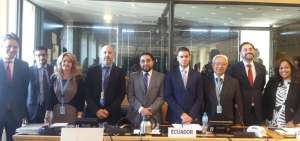 Delegaci&oacute;n de Ecuador que present&oacute; el III informe sobre la Convenci&oacute;n de Trabajadores Migratorios.  