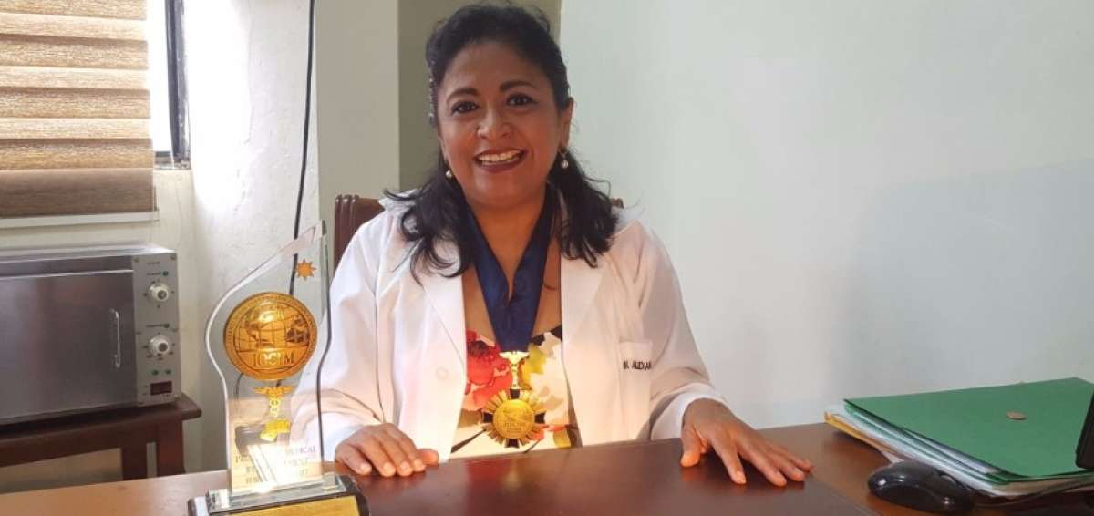 "Recibo con humildad este premio internacional en salud"