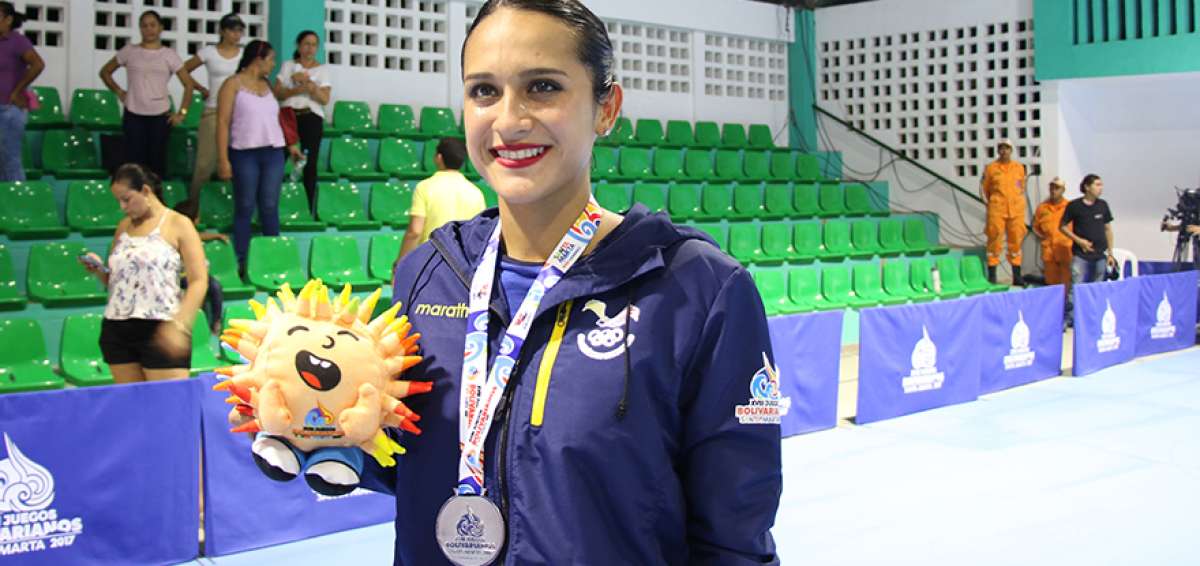 Mar&iacute;a Eduarda Fuentes gan&oacute;  plata en los Juegos Bolivarianos. 