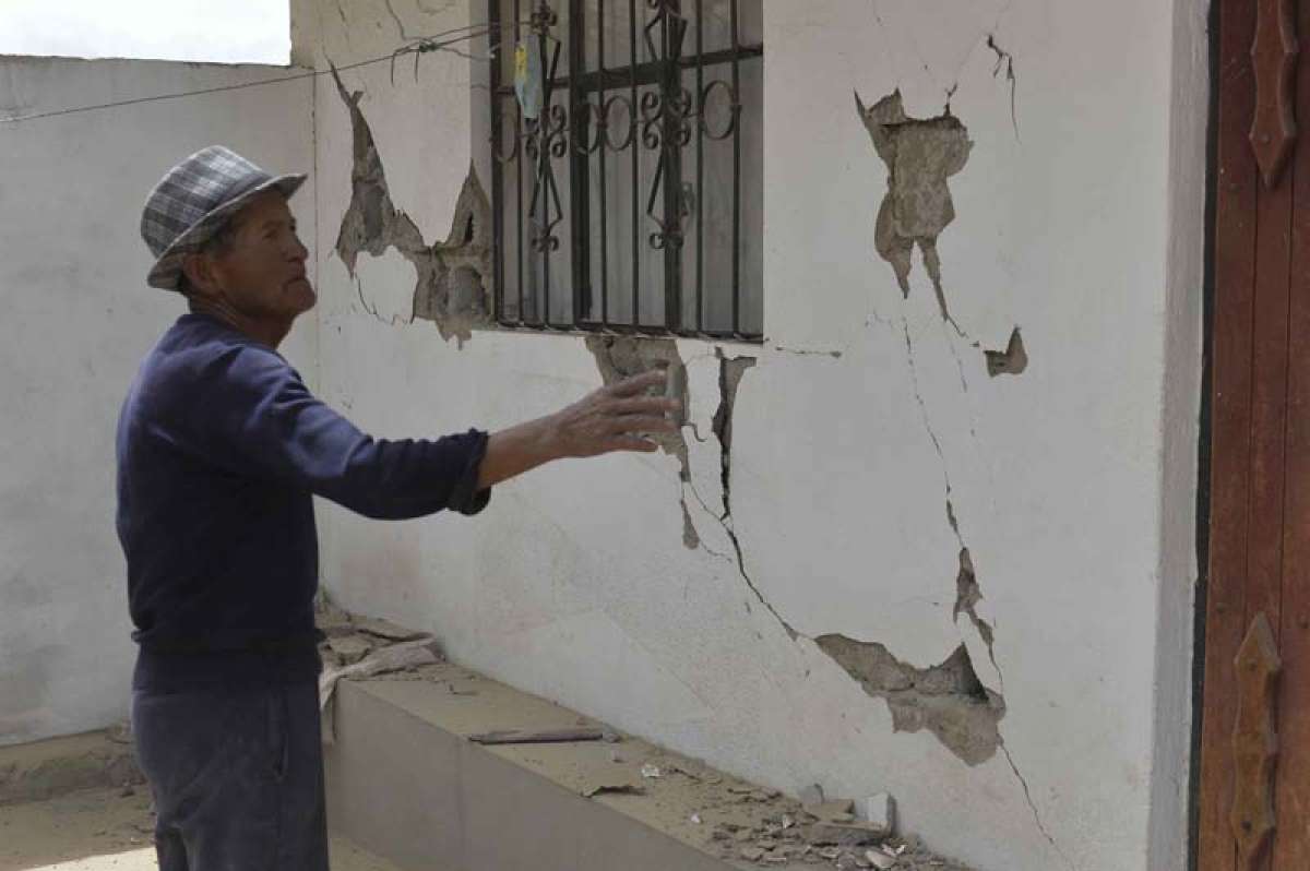 Da&ntilde;os en vivienda se registraron en varias viviendas como consecuencia del movimiento tel&uacute;rico. Foto: Archivo
